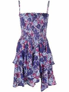 Isabel Marant Étoile платье асимметричного кроя с цветочным принтом