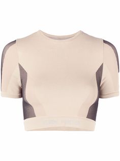 Heron Preston укороченная футболка в рубчик
