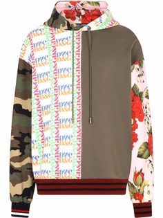 Dolce & Gabbana худи в технике пэчворк