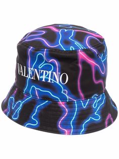 Valentino панама с принтом Neon Camou