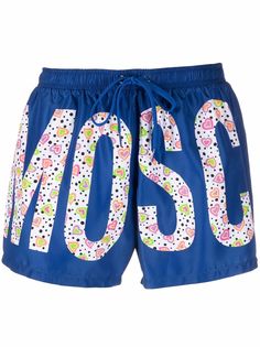 Moschino плавки-шорты с кулиской и логотипом