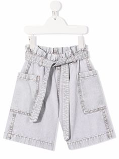 Brunello Cucinelli Kids широкие шорты-бермуды из денима