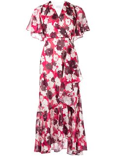 Tanya Taylor платье миди с цветочным принтом