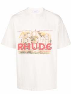 Rhude футболка Monaco с логотипом
