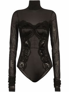 Dolce & Gabbana боди с высоким воротником