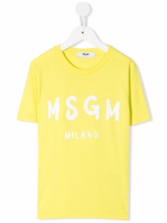 MSGM Kids футболка с логотипом