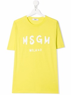 MSGM Kids футболка с логотипом