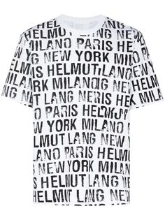 Helmut Lang футболка с логотипом