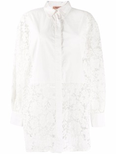 TWINSET рубашка с контрастной отделкой