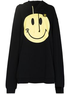 Raf Simons худи оверсайз с принтом