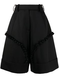 Simone Rocha шорты широкого кроя с оборками