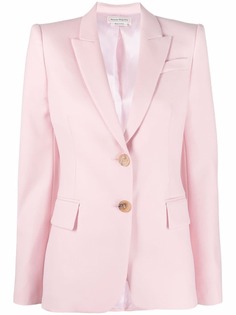 Alexander McQueen шерстяной однобортный блейзер