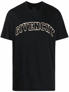 Givenchy футболка с нашивкой-логотипом