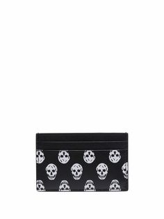 Alexander McQueen картхолдер с узором Skull