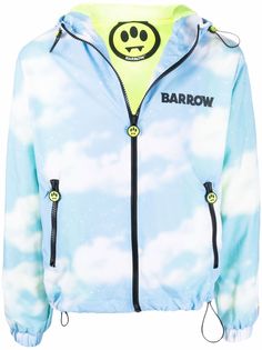 BARROW худи на молнии с полосками