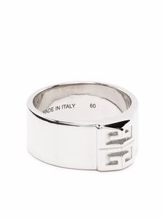 Givenchy серебряное кольцо с логотипом
