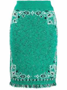 Alanui юбка с принтом