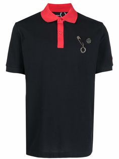 Raf Simons X Fred Perry рубашка поло с декоративной булавкой