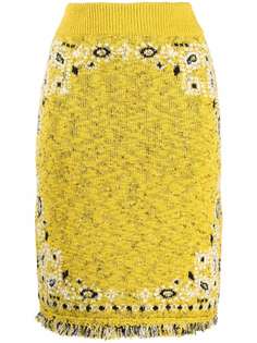 Alanui юбка с принтом