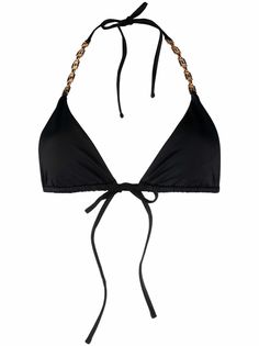 Versace бикини с вырезом халтер и декором Greca