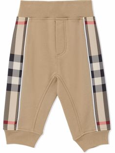 Burberry Kids спортивные брюки с отделкой Vintage Check