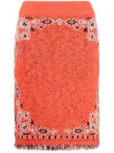 Alanui юбка с принтом