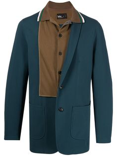 Kolor пиджак с контрастными вставками