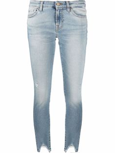 7 For All Mankind джинсы скинни Pyper Crop