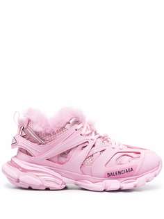 Balenciaga кроссовки Track с искусственным мехом