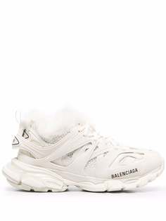 Balenciaga кроссовки Track с искусственным мехом
