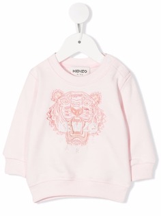 Kenzo Kids толстовка с вышивкой Tiger