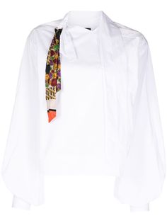 Kolor рубашка с воротником-шарфом