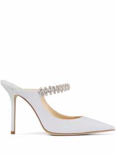 Jimmy Choo мюли с заостренным носком и кристаллами