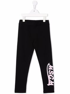 MSGM Kids легинсы с логотипом