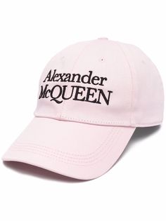 Alexander McQueen кепка с вышитым логотипом