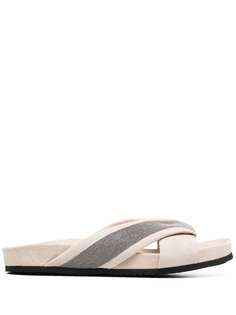 Brunello Cucinelli шлепанцы с заклепками