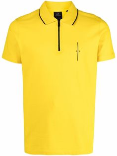 Armani Exchange рубашка поло с логотипом