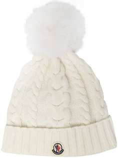 Moncler кашемировая шапка бини фактурной вязки