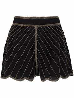 TWINSET шорты с вышивкой бисером