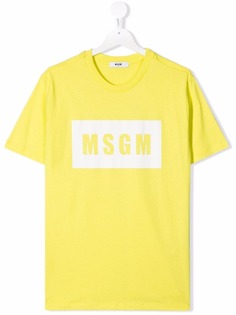 MSGM Kids футболка с логотипом