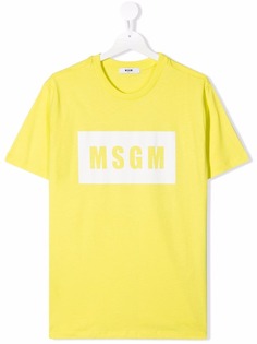 MSGM Kids футболка с логотипом