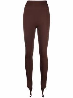 ANDREADAMO RIBBED JERSEY OPENED TOE LEGGINGS