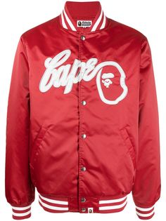 A BATHING APE® бомбер с нашивкой-логотипом Bape