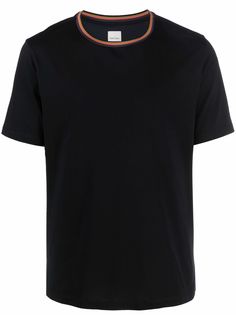 PAUL SMITH футболка из органического хлопка с отделкой в полоску