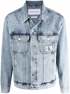Calvin Klein Jeans джинсовая куртка с эффектом потертости