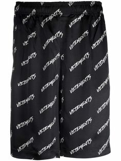 VETEMENTS спортивные шорты с логотипом