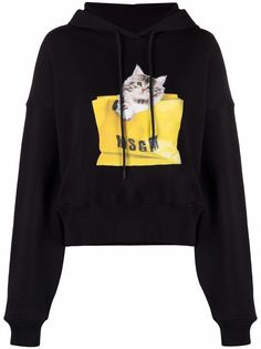 MSGM худи с принтом и логотипом