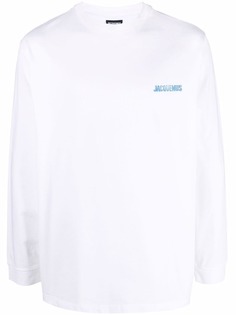 Jacquemus футболка с длинными рукавами и логотипом