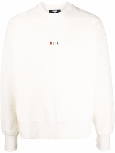 MSGM толстовка с вышитым логотипом