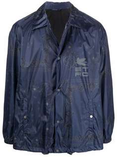 ETRO куртка-рубашка с принтом пейсли